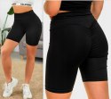 KOLARKI SPODENKI DAMSKIE Z MARSZCZENIEM PUSH UP KOLORY SPORTOWE S/M