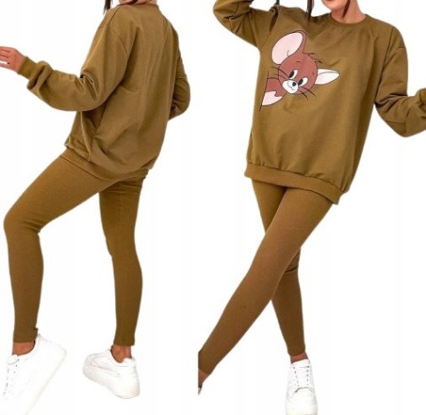 KOMPLET dresowy DAMSKI bluza LEGGINSY prążek MODNY KOLORY L KOMPLET dresowy DAMSKI bluza LEGGINSY prążek MODNY KOLORY L