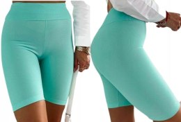LEGGINSY DAMSKIE KOLARKI KRÓTKIE PRĄŻEK BAMBUS KOLORY