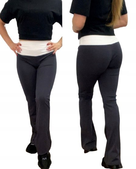 LEGGINSY DZWONY SZEROKA NOGAWKA WYSOKI STAN WYSZCZUPLAJĄCE S/M LEGGINSY DZWONY SZEROKA NOGAWKA WYSOKI STAN WYSZCZUPLAJĄCE S/M