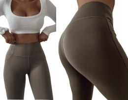 LEGGINSY Getry Fitness KRYJĄCE MODELUJĄCE S/M KOLORY