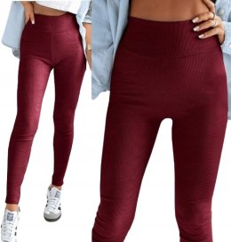 LEGGINSY PRĄŻEK PRĄŻKOWANE BAMBUSOWE WYSOKI STAN KOLORY 4xl/5xl