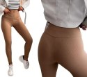 LEGGINSY PRĄŻEK PRĄŻKOWANE BAMBUSOWE WYSOKI STAN KOLORY L/XL