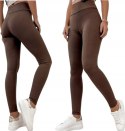LEGGINSY PRĄŻEK PRĄŻKOWANE BAMBUSOWE WYSOKI STAN KOLORY L/XL