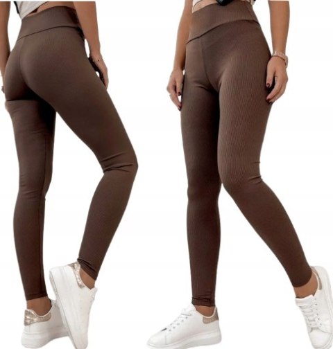 LEGGINSY PRĄŻEK PRĄŻKOWANE BAMBUSOWE WYSOKI STAN KOLORY L/XL LEGGINSY PRĄŻEK PRĄŻKOWANE BAMBUSOWE WYSOKI STAN KOLORY L/XL