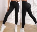 LEGGINSY PRĄŻKOWANE ELASTYCZNE PRĄŻEK KRYJĄCE KOLORY M/L