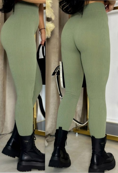 LEGGINSY PRĄŻKOWANE ELASTYCZNE PRĄŻEK KRYJĄCE KOLORY M/L LEGGINSY PRĄŻKOWANE ELASTYCZNE PRĄŻEK KRYJĄCE KOLORY M/L