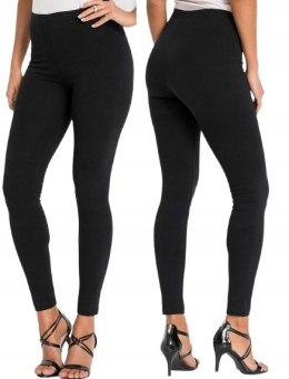 Legginsy DAMSKIE długie BAMBUSOWE Getry Wysoki Stan KOLORY KRYJĄCE M/L