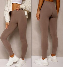 Legginsy DAMSKIE długie BAMBUSOWE Getry Wysoki Stan KOLORY KRYJĄCE M/L