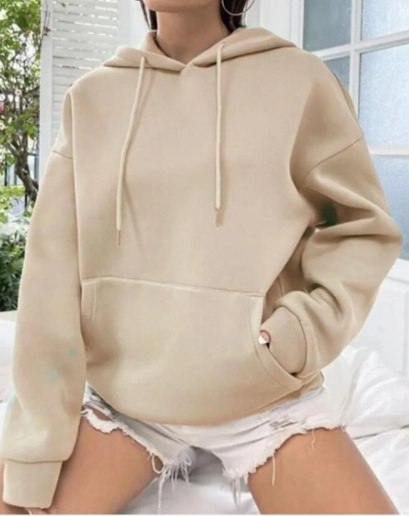 Bawełniana dresowa bluza OVERSIZE z kapturem OCIEPLANA M Bawełniana dresowa bluza OVERSIZE z kapturem OCIEPLANA M