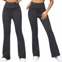 Damskie kryjące legginsy push-up modelujące wysoki stan dzwony