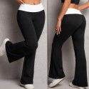 LEGGINSY DZWONY SZEROKA NOGAWKA WYSOKI STAN WYSZCZUPLAJĄCE S/M