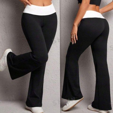 LEGGINSY DZWONY SZEROKA NOGAWKA WYSOKI STAN WYSZCZUPLAJĄCE S/M LEGGINSY DZWONY SZEROKA NOGAWKA WYSOKI STAN WYSZCZUPLAJĄCE S/M