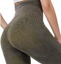 LEGGINSY MODELUJĄCE PRĄŻEK SPODNIE WYSOKI STAN KOLORY