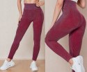 LEGGINSY MODELUJĄCE PRĄŻEK SPODNIE WYSOKI STAN KOLORY