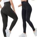 LEGGINSY MODELUJĄCE PRĄŻEK SPODNIE WYSOKI STAN KOLORY