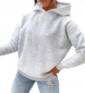BLUZA OCIEPLANA OVERISIZE KAPUTR BAWEŁNA KOLORY L