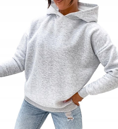 BLUZA OCIEPLANA OVERISIZE KAPUTR BAWEŁNA KOLORY L BLUZA OCIEPLANA OVERISIZE KAPUTR BAWEŁNA KOLORY L