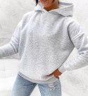 BLUZA OCIEPLANA OVERISIZE KAPUTR BAWEŁNA KOLORY L