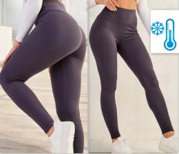 LEGGINSY BAMBUSOWE LEKKO OCIEPLANE KOLORY CIEPŁE L/XL