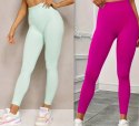 Legginsy Damskie z Wysokim Stanem Klasyczne Getry KOLORY L/XL