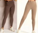 Legginsy Damskie z Wysokim Stanem Klasyczne Getry KOLORY L/XL