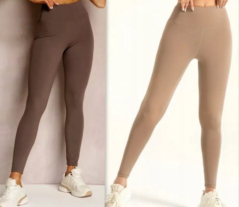 Legginsy Damskie z Wysokim Stanem Klasyczne Getry KOLORY L/XL Legginsy Damskie z Wysokim Stanem Klasyczne Getry KOLORY L/XL