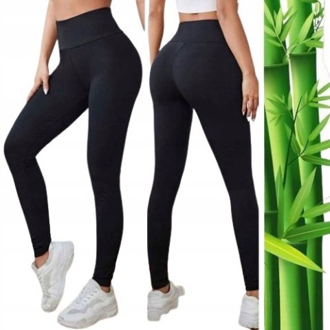 Legginsy Damskie z Wysokim Stanem Klasyczne Getry KOLORY L/XL Legginsy Damskie z Wysokim Stanem Klasyczne Getry KOLORY L/XL