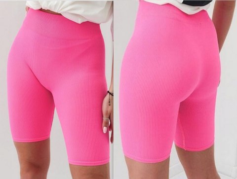 Prążkowane Kolarki Legginsy z Wysokim Stanem Fit Getry Sportowe s/m Prążkowane Kolarki Legginsy z Wysokim Stanem Fit Getry Sportowe s/m