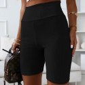 Prążkowane Kolarki Legginsy z Wysokim Stanem Fit Getry Sportowe s/m