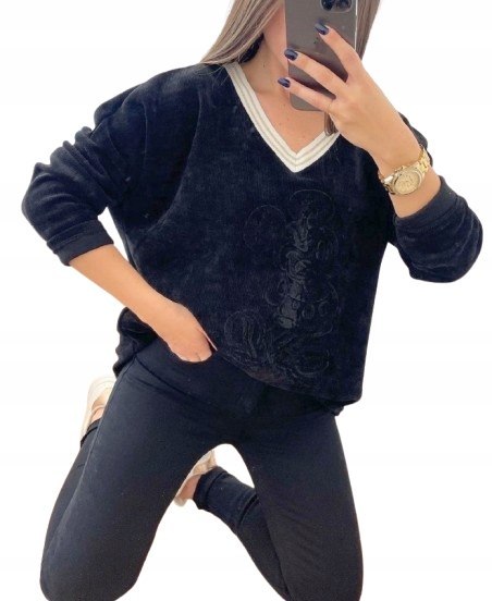 REWELACYJNA WYGODNA WELUROWA BLUZA MICKEY REWELACYJNA WYGODNA WELUROWA BLUZA MICKEY