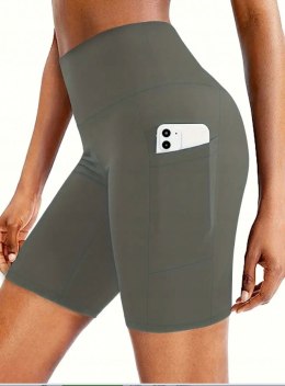 KOLARKI LEGGINSY KRÓTKIE SPODENKI KIESZONKA kolory S/M