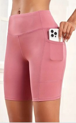 KOLARKI LEGGINSY KRÓTKIE SPODENKI KIESZONKA kolory S/M