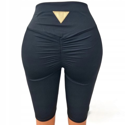 Kryjące legginsy kolarki MARSZCZENIE PUSH UP GŁADKIE S/M Kryjące legginsy kolarki MARSZCZENIE PUSH UP GŁADKIE S/M