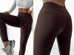LEGGINSY Getry Fitness KRYJĄCE MODELUJĄCE joga L/XL KOLORY