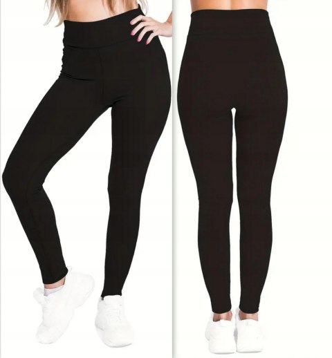 Legginsy Ocieplane Mocno Kryjące SZEROKI PANEL KOLORY S/M Legginsy Ocieplane Mocno Kryjące SZEROKI PANEL KOLORY S/M