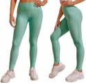 Legginsy PUSH UP sportowe FITNESS KARBOWANE KOLORY S/M