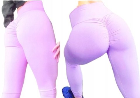Legginsy sportowe damskie PUSH UP marszczenia SIŁOWNIA KOLORY S/M Legginsy sportowe damskie PUSH UP marszczenia SIŁOWNIA KOLORY S/M