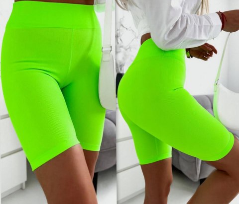 Prążkowane Kolarki Legginsy z Wysokim Stanem Fit Getry L/XL Prążkowane Kolarki Legginsy z Wysokim Stanem Fit Getry L/XL