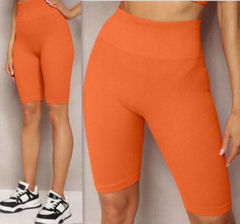 Prążkowane Kolarki Legginsy z Wysokim Stanem Fit Getry L/XL Prążkowane Kolarki Legginsy z Wysokim Stanem Fit Getry L/XL