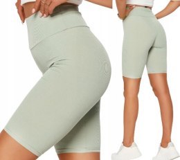 KOLARKI LEGGINSY prążek PRĄŻKOWANE BAMBUS L/XL