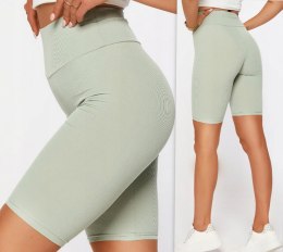 KOLARKI LEGGINSY prążek PRĄŻKOWANE BAMBUS L/XL