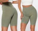 KOLARKI LEGGINSY prążek PRĄŻKOWANE BAMBUS S/M