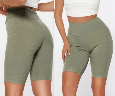 KOLARKI LEGGINSY prążek PRĄŻKOWANE BAMBUS S/M KOLARKI LEGGINSY prążek PRĄŻKOWANE BAMBUS S/M