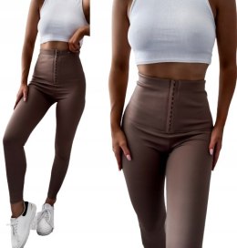 LEGGINSY Getry Fitness KRYJĄCE MODELUJĄCE FIT S/M