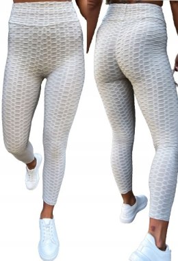LEGGINSY KARBOWANE ELASTYCZNE PUSH UP ROZMIARY
