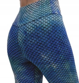 LEGGINSY KARBOWANE MULTICOLOR S/M