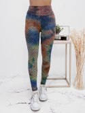 LEGGINSY KARBOWANE MULTICOLOR S/M