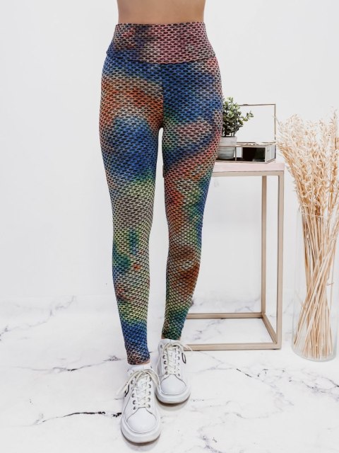 LEGGINSY KARBOWANE MULTICOLOR S/M LEGGINSY KARBOWANE MULTICOLOR S/M