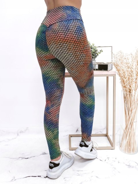 LEGGINSY KARBOWANE MULTICOLOR S/M LEGGINSY KARBOWANE MULTICOLOR S/M